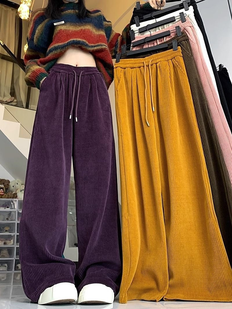 Women's Idle Style Casual All-matching Mop Pants Trousers